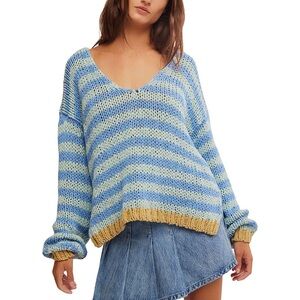 Free People Portland Pullover Lakes Combo Color